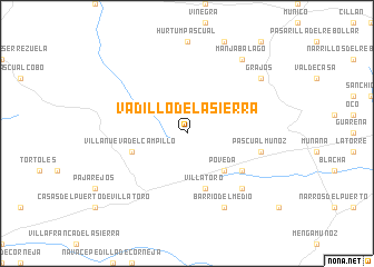 map of Vadillo de la Sierra
