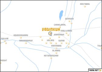map of Vādīn Kūh
