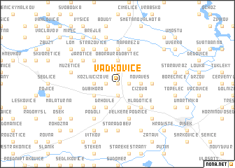 map of Vadkovice