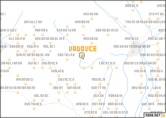 map of Vaďovce