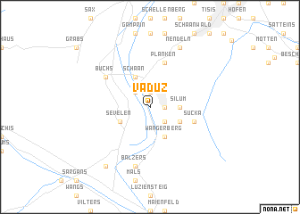 map of Vaduz