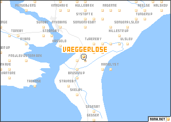 map of Væggerløse