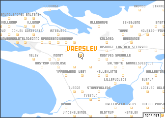 map of Værslev