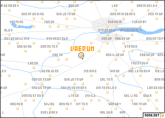 map of Værum