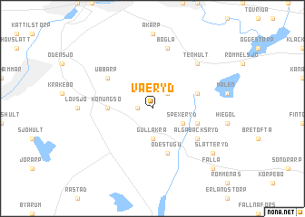 map of Våeryd