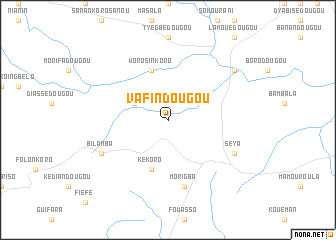 map of Vafindougou