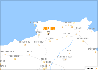 map of Vafiós