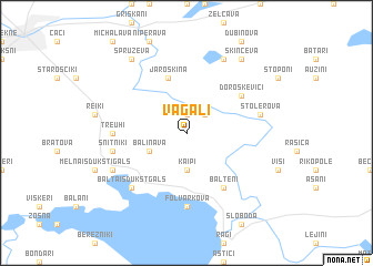 map of Vagaļi