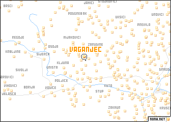 map of Vaganjec