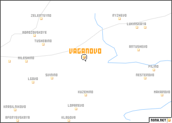 map of Vaganovo