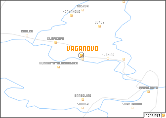 map of Vaganovo