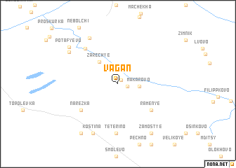 map of Vagan