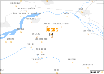 map of Văgas