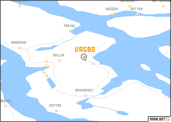 map of Vågbø