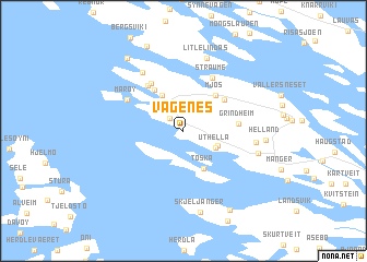 map of Vågenes