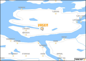 map of Vågen