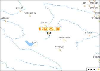 map of Vägersjön