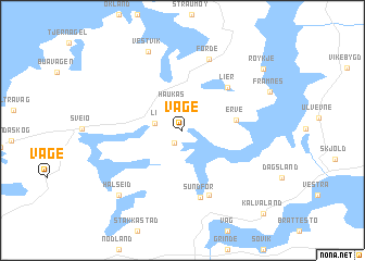 map of Våge