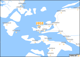 map of Våge