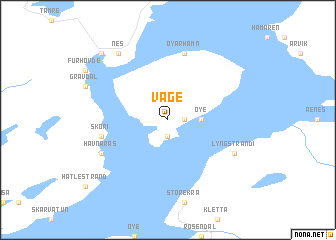 map of Våge