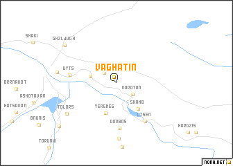 map of Vaghatin