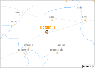 map of Vāgholi
