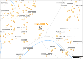 map of Vagones