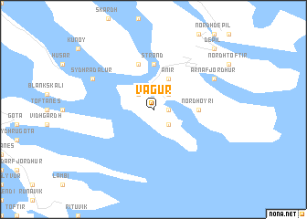 map of Vágur