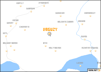 map of Vaguzy