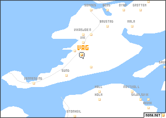 map of Våg