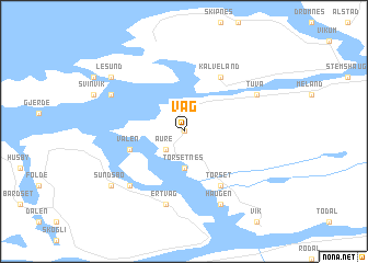 map of Våg