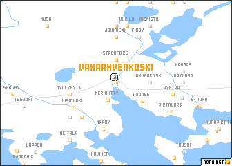map of Vähä-Ahvenkoski