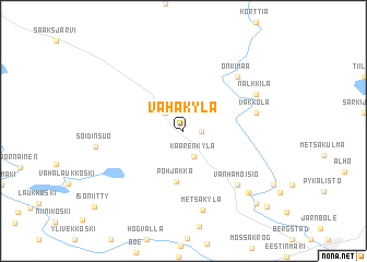 map of Vähäkylä