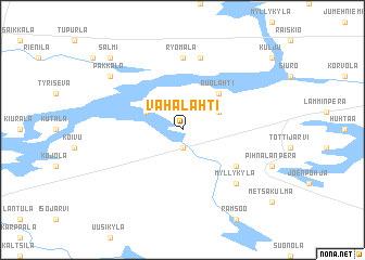 map of Vahalahti