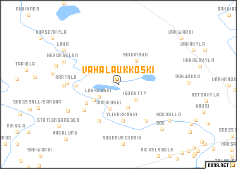 map of Vähä-Laukkoski