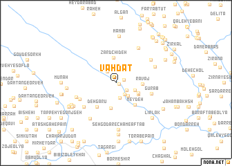 map of Vaḩdat