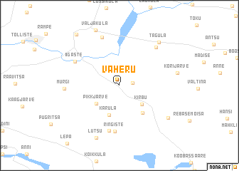 map of Väheru