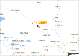 map of Vahijärvi