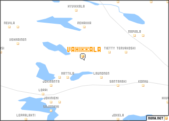 map of Vähikkälä