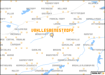 map of Vahl-lès-Bénestroff