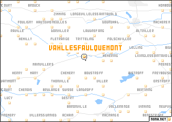 map of Vahl-lés-Faulquemont