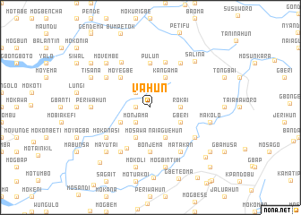 map of Vahun