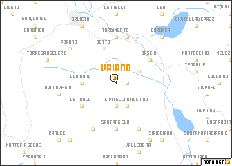 map of Vaiano