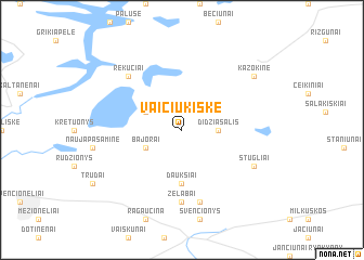 map of Vaičiukiškė