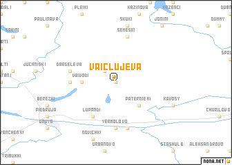 map of Vaicļujeva