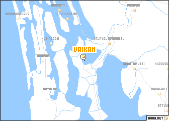 map of Vaikam