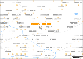 map of Vaikštaičiai