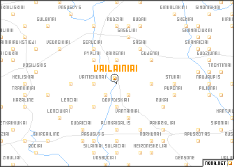 map of Vailainiai