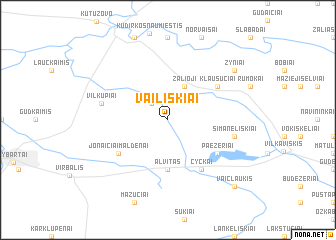 map of Vailiškiai