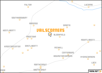 map of Vails Corners